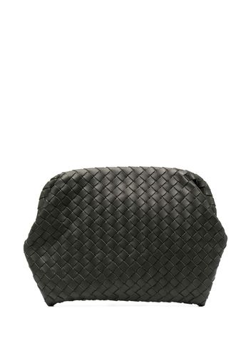 Intrecciato weave clutch bag