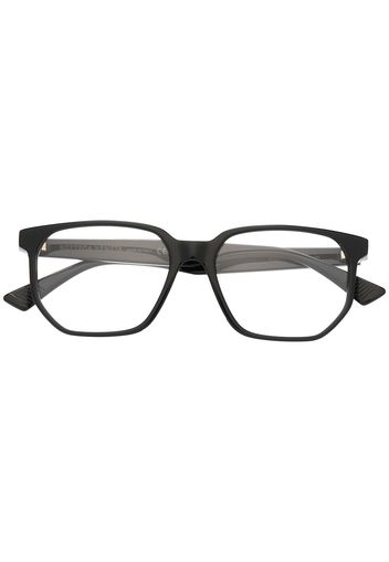 Bottega Veneta Eyewear oversized D-frame glasses - Nero