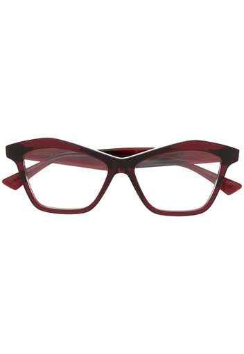 Bottega Veneta Eyewear Occhiali cat-eye - Rosso