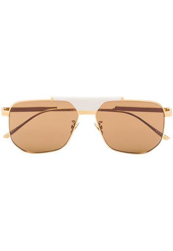 Bottega Veneta Eyewear Caravan square-frame sunglasses - Oro