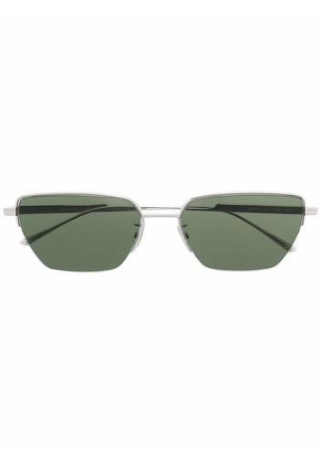 Bottega Veneta Eyewear rectangle-frame tinted sunglasses - Argento