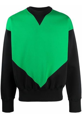 Bottega Veneta geometric-panel sweatshirt - Nero