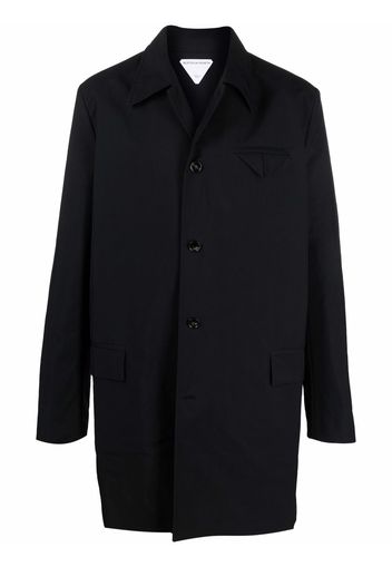 Bottega Veneta water-repellent button-front trench coat - Nero