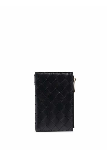 Bottega Veneta interwoven-design zip-fastening wallet - Nero