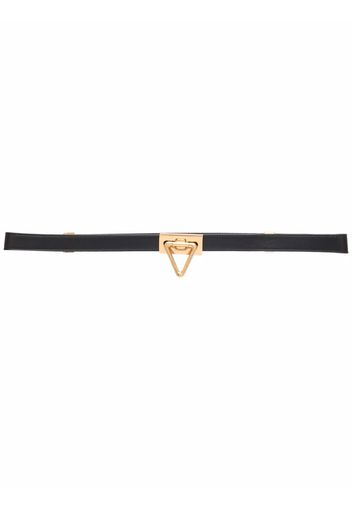 Bottega Veneta Point lock leather belt - Nero