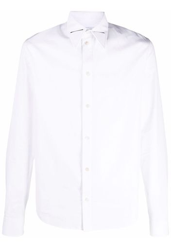 Bottega Veneta pointed cut-out collar shirt - Bianco