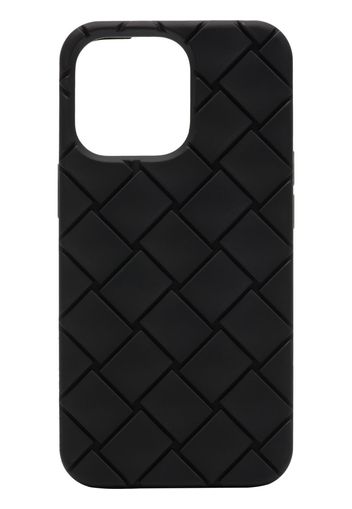 Bottega Veneta Intrecciato design iPhone 13 Pro case - Nero