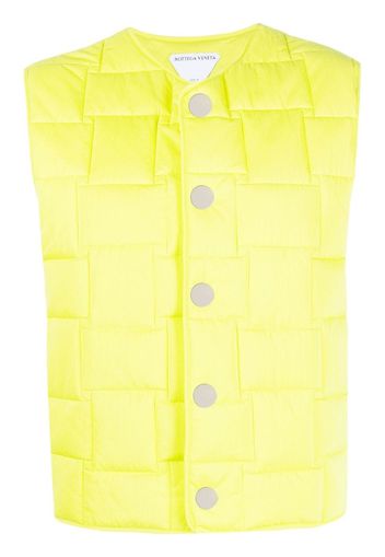 Bottega Veneta Gilet imbottito con design Intrecciato - Verde