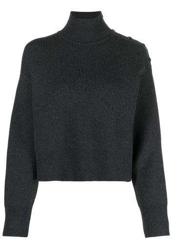 Bottega Veneta buttoned shoulder jumper - Grigio