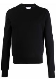 Bottega Veneta ribbed-trim wool-blend jumper - Nero