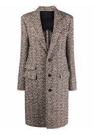 Bottega Veneta herringbone-weave coat - Marrone