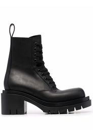 Bottega Veneta lug-sole lace-up mid-calf boots - Nero