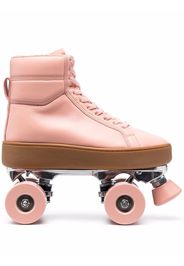 Bottega Veneta quilted leather roller skates - Rosa