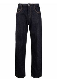 Bottega Veneta high-rise straight-leg jeans - Blu