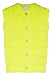 Bottega Veneta quilted press-stud gilet - Verde