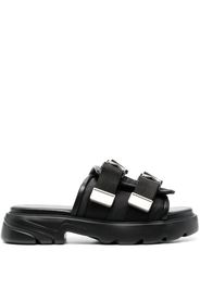 Bottega Veneta Sandali slides con fibbia - Nero