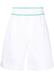 Bottega Veneta logo-waistband Bermuda shorts - Bianco