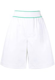 Bottega Veneta embroidered-logo knee-length shorts - Bianco