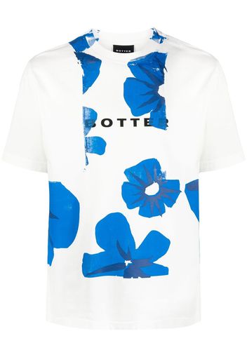 Botter T-shirt a fiori - Bianco