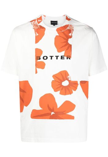 Botter T-shirt a fiori - Bianco