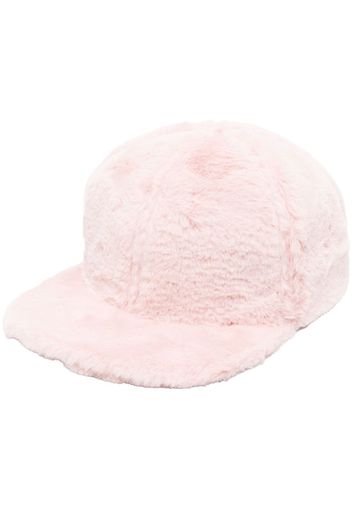 Botter faux-fur baseball cap - Rosa