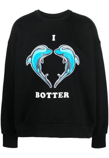 Botter graphic-print crew neck sweatshirt - Nero