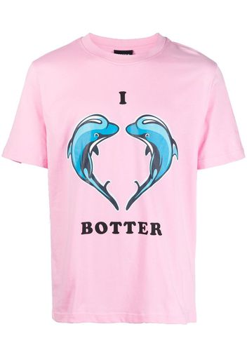 Botter logo-print organic cotton T-shirt - Rosa