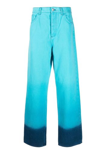 Botter ombré-effect straight-leg jeans - Blu