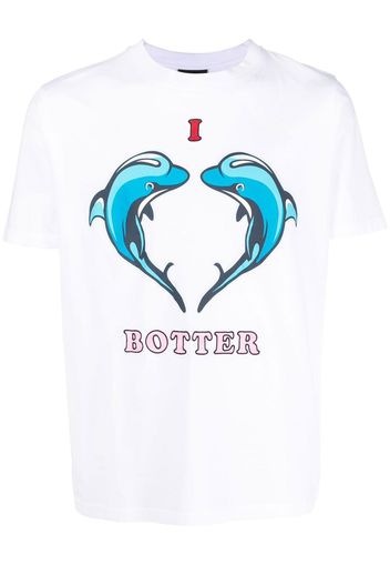 Botter dolphin logo-print T-shirt - Bianco