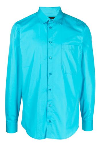 Botter long-sleeve cotton shirt - Blu