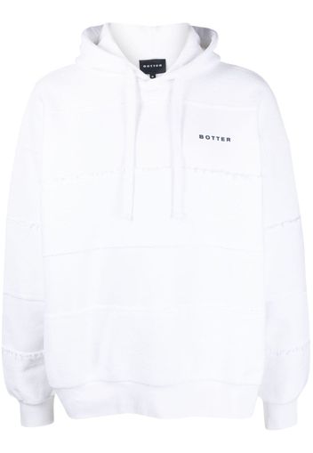 Botter logo-print drawstring hoodie - Bianco