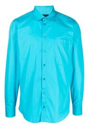 Botter long-sleeve cotton shirt - Blu