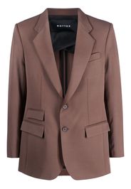 Botter single-breasted buttoned wool blazer - Marrone