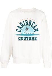 Botter graphic-print organic-cotton sweatshirt - Bianco
