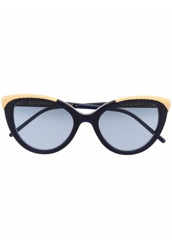 Boucheron Eyewear Occhiali da sole cat-eye - Blu