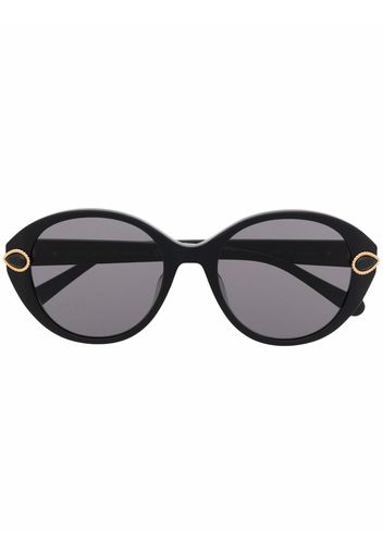 Boucheron Eyewear Occhiali da sole tondi - Nero