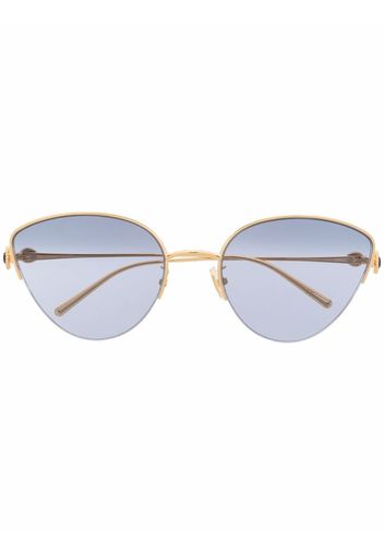 Boucheron Eyewear Occhiali da sole cat-eye con decorazione - Oro