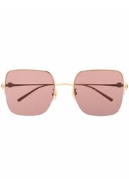 Boucheron Eyewear Occhiali da sole squadrati - Oro