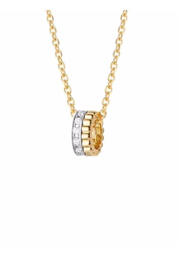 Boucheron Pendente Quatre Radiant Edition mini in oro giallo 18kt con diamanti