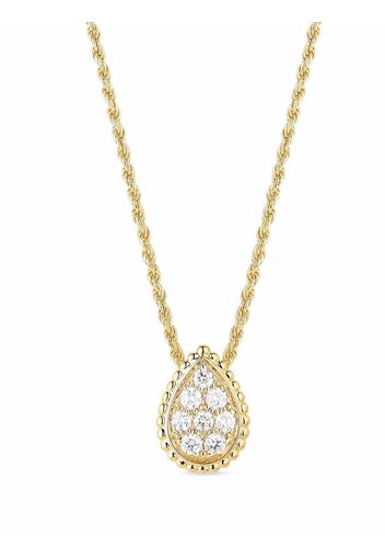 Boucheron Collana con pendente Serpent Bohème piccola in oro 18kt con diamanti