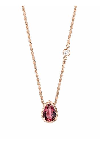 Boucheron Collana con pendente Serpent Bohème XS in oro rosa 18kt con diamanti