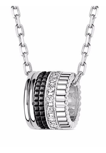 Boucheron Collana con pendente Quatre black edition in oro bianco 18kt - Argento