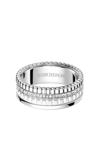 Boucheron Anello Quatre Double White Edition in oro bianco 18kt con diamante - Argento