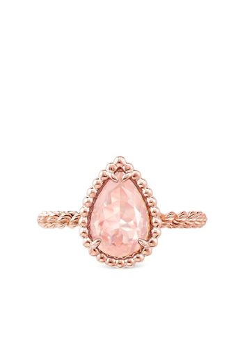 Boucheron Anello Serpent Bohème in oro rosa 18kt con quarzo