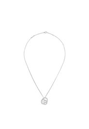18kt white gold diamond pendant necklace