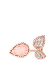 Boucheron Anello Serpent Bohème in oro rosa 18kt con diamanti