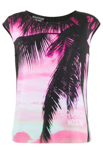 palm tree print top