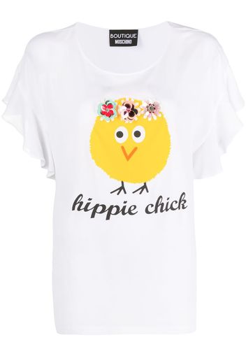 Hippie Chick-print T-shirt