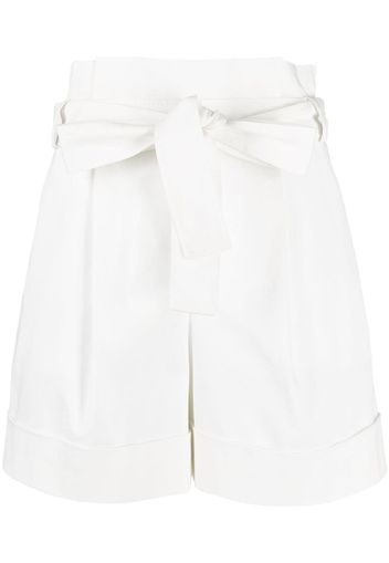 Boutique Moschino Shorts con vita raccolta - Bianco