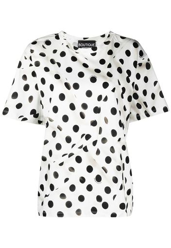 Boutique Moschino T-shirt a pois - Bianco